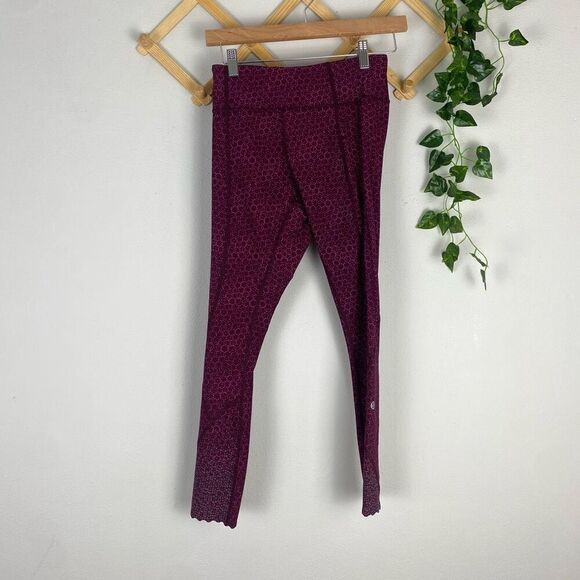 LULULEMON | Lululemon Tight Stuff Tight in Star Pixel Raspberry Bordeaux Drama S - Picture 1 of 6